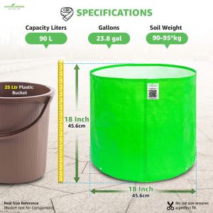 18x18 Inch HDPE Round Grow Bag