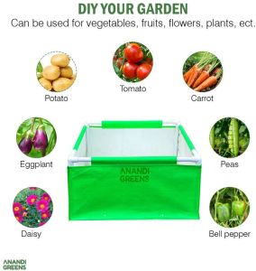 2x2x1 Ft HDPE Square Grow Bag