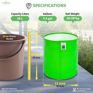 12x15 Inch HDPE Round Grow Bag