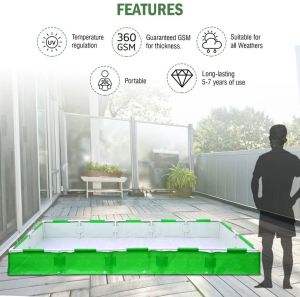 10x4x1 Feet HDPE Rectangular Grow Bag