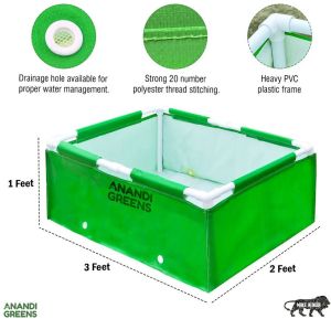 3x2x1 Feet HDPE Rectangular Grow Bag