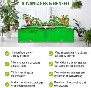 4x2x1.5 Feet HDPE Rectangular Grow Bag