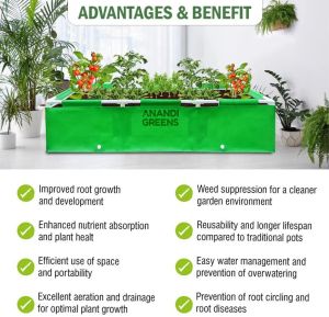 5x1.25x1.25 Feet HDPE Rectangular Grow Bag