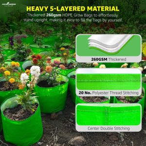 9x9 Inch HDPE Round Grow Bag