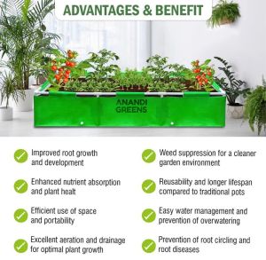 6x3x1 Feet HDPE Rectangular Grow Bag