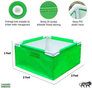 2x2x1 Ft HDPE Square Grow Bag