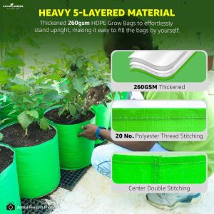 15x15 Inch HDPE Round Grow Bag
