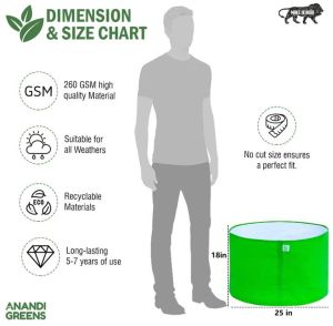 24x18 Inch HDPE Round Grow Bag