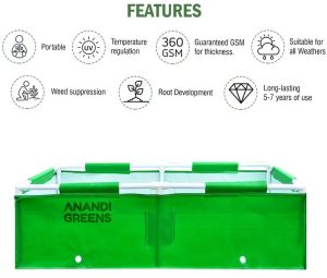 4x2x1.5 Feet HDPE Rectangular Grow Bag
