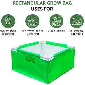 2x2x1 Ft HDPE Square Grow Bag