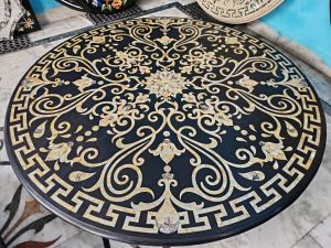 Marble Inlay Table Tops