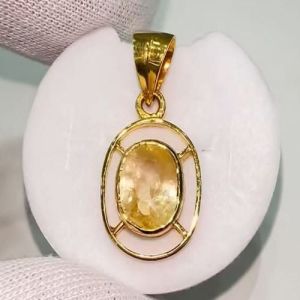 Yellow Sapphire Pendant