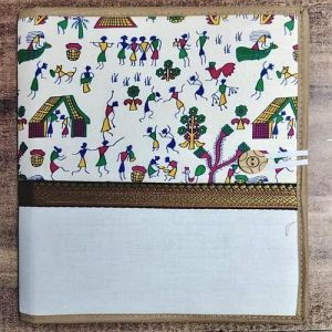Handmade Printed Jute File Folder