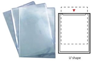 U Shape Transparent Document File Folder