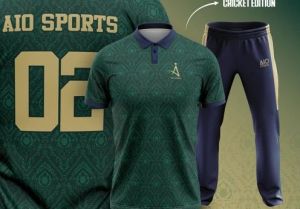 Mens Green Sportswear T-shirt And Bottom Set