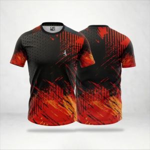 Mens Polyester Round Neck Printed T Shirt