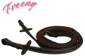 Black Leather Horse Rein