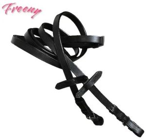 Black Leather Horse Rein