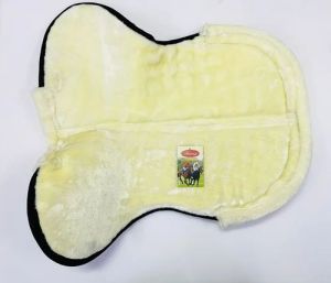 Cotton Black and Light Yellow Saddle Pad