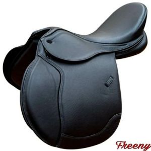 Leather Plain Black Western Saddle