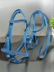 Nylon Blue Horse Bridle