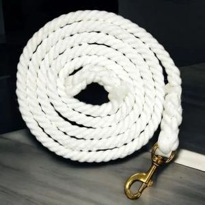 Nylon White Cotton Horse Lead Rope