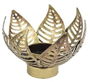 Metal Cut Work Tea Light Candle Holder