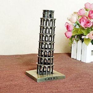 Metal  Tower of Pisa Showpiece
