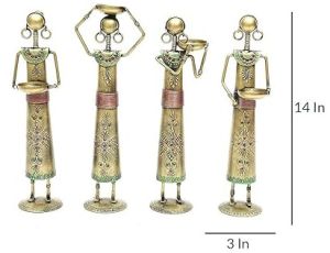 Metal Tribal Lady Showpiece