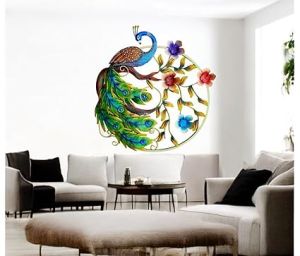 Metal Peacock Wall Frame