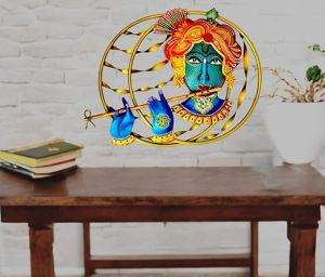 Metal Krishna Wall Frame