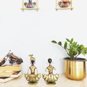 Metal Musician Tea Light Candle Holder