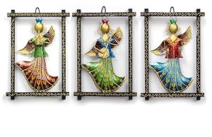 Metal Rajasthani Musician Wall Frame