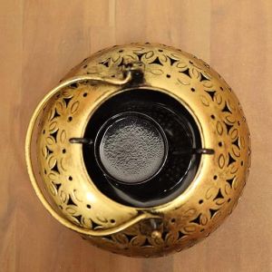Metal Golden Lota Candle Holder