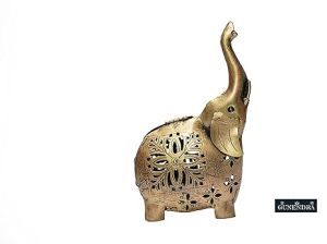 Metal Elephant Tea Light Candle Holder