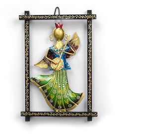 Metal Rajasthani Musician Wall Frame