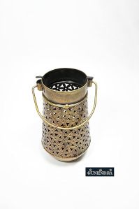 Metal Hanging Pitcher Tea Light Candle Holder