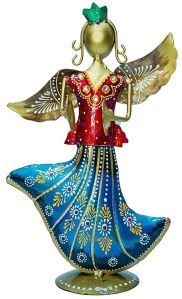 Metal Multicolor Musician Showpiece