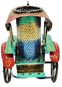 Metal Horse Cart Pen Stand