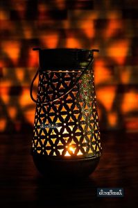 Metal Hanging Pitcher Tea Light Candle Holder