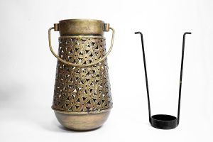 Metal Hanging Pitcher Tea Light Candle Holder