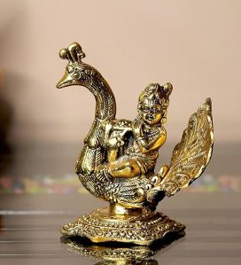 Metal Laddu Gopal Statue