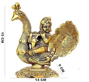Metal Laddu Gopal Statue