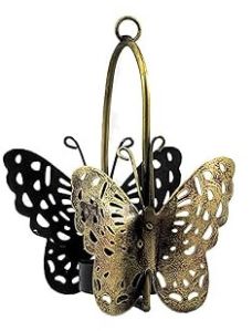 Metal Butterfly Candle Holder