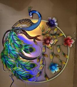 Metal Peacock Wall Frame