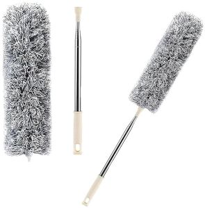 Extendable Microfiber Duster & Bendable for High Ceiling Fans, Window Blinds,