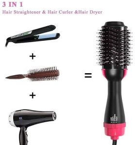 Hot Air Brush 3 In 1 One Step Hair Dryer and Styler Volumizer For Straightening