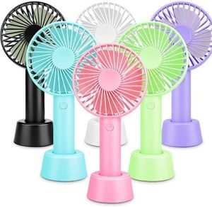 Mini Portable Fan, Powerful Hand Fan Table Fan Personal Small Desk Fan