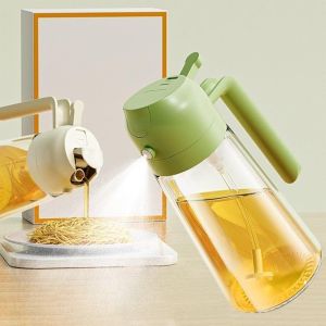 Oil Sprayer for Cooking - 210ml Glass Oil Dispenser Bottle Spray