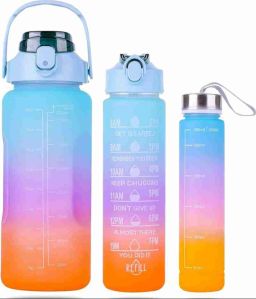 Water Bottle 3 Pcs Set 2000ML, 900ML, 300ML